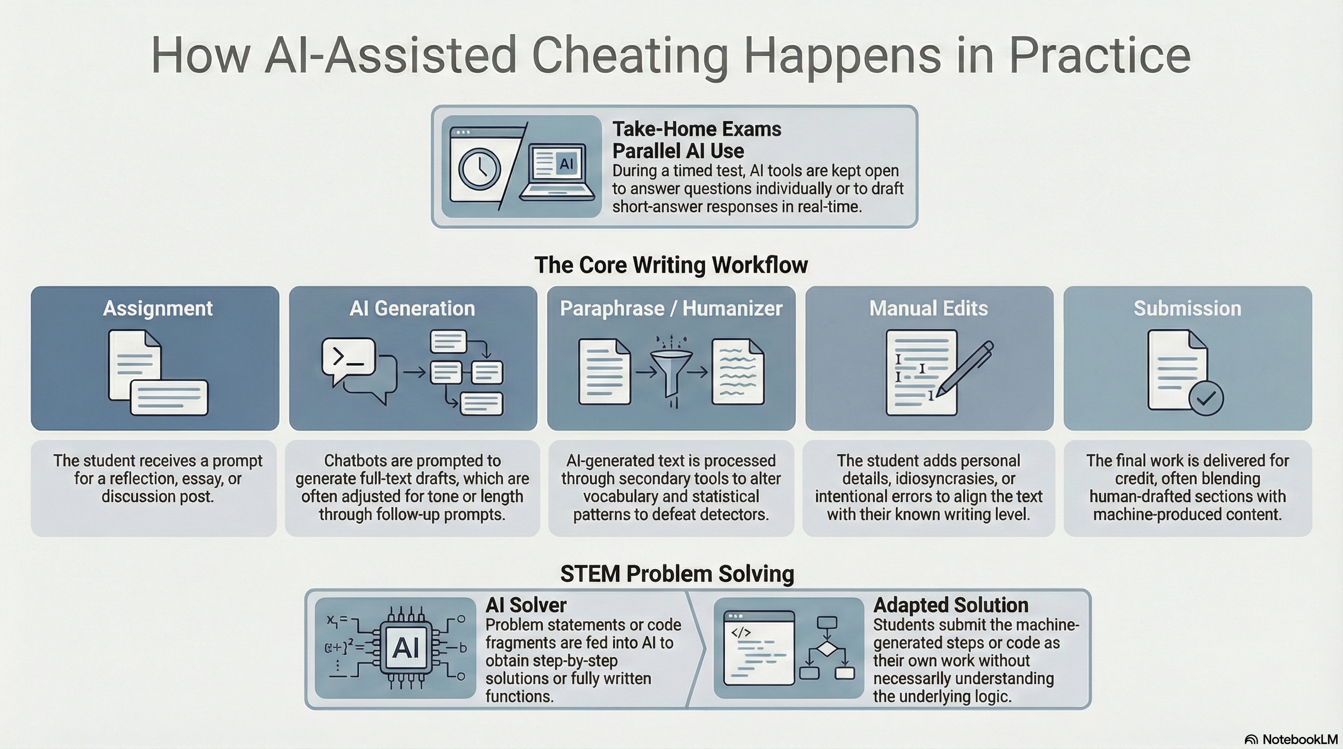 How AI-assisted cheating workflows operate