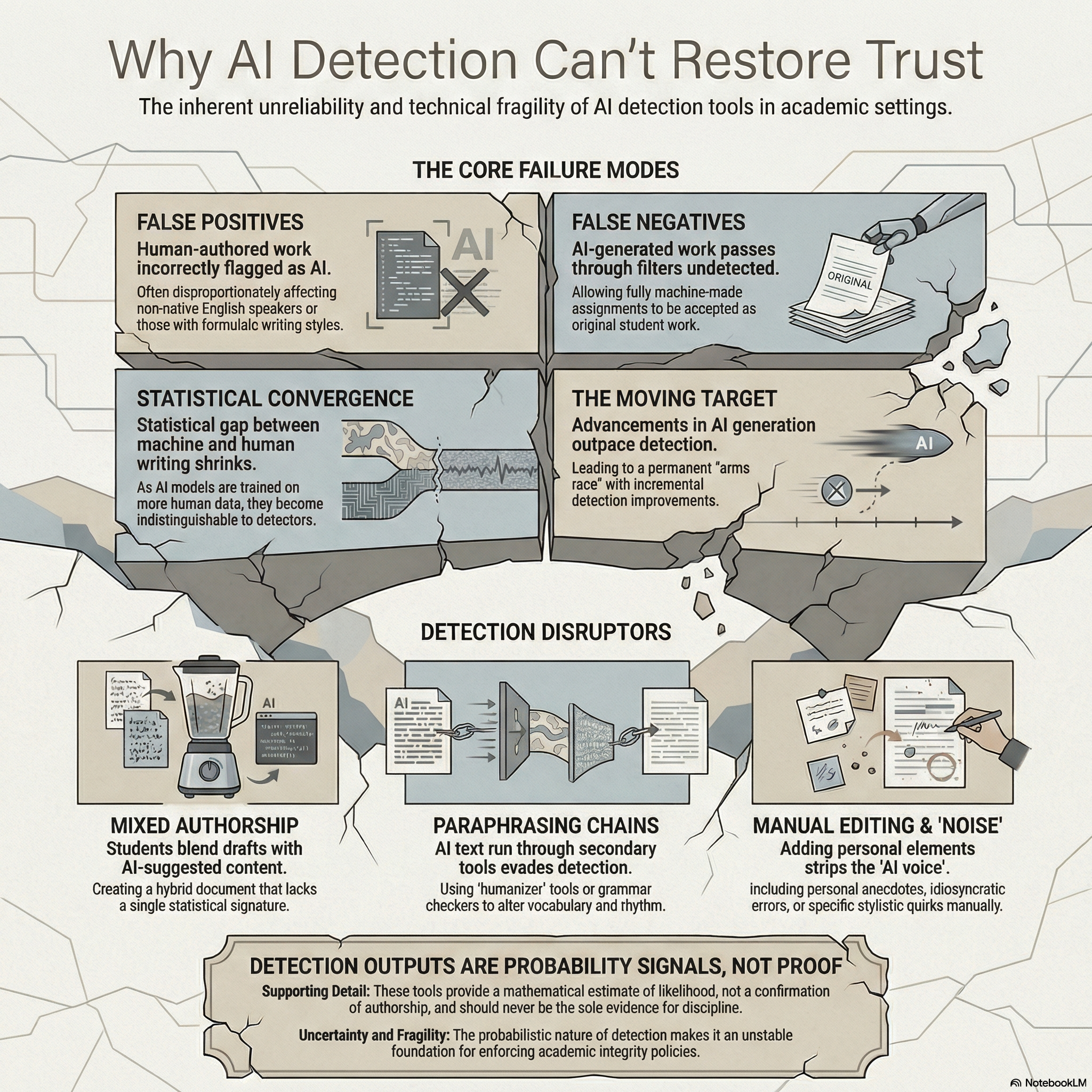 Why AI detection fails