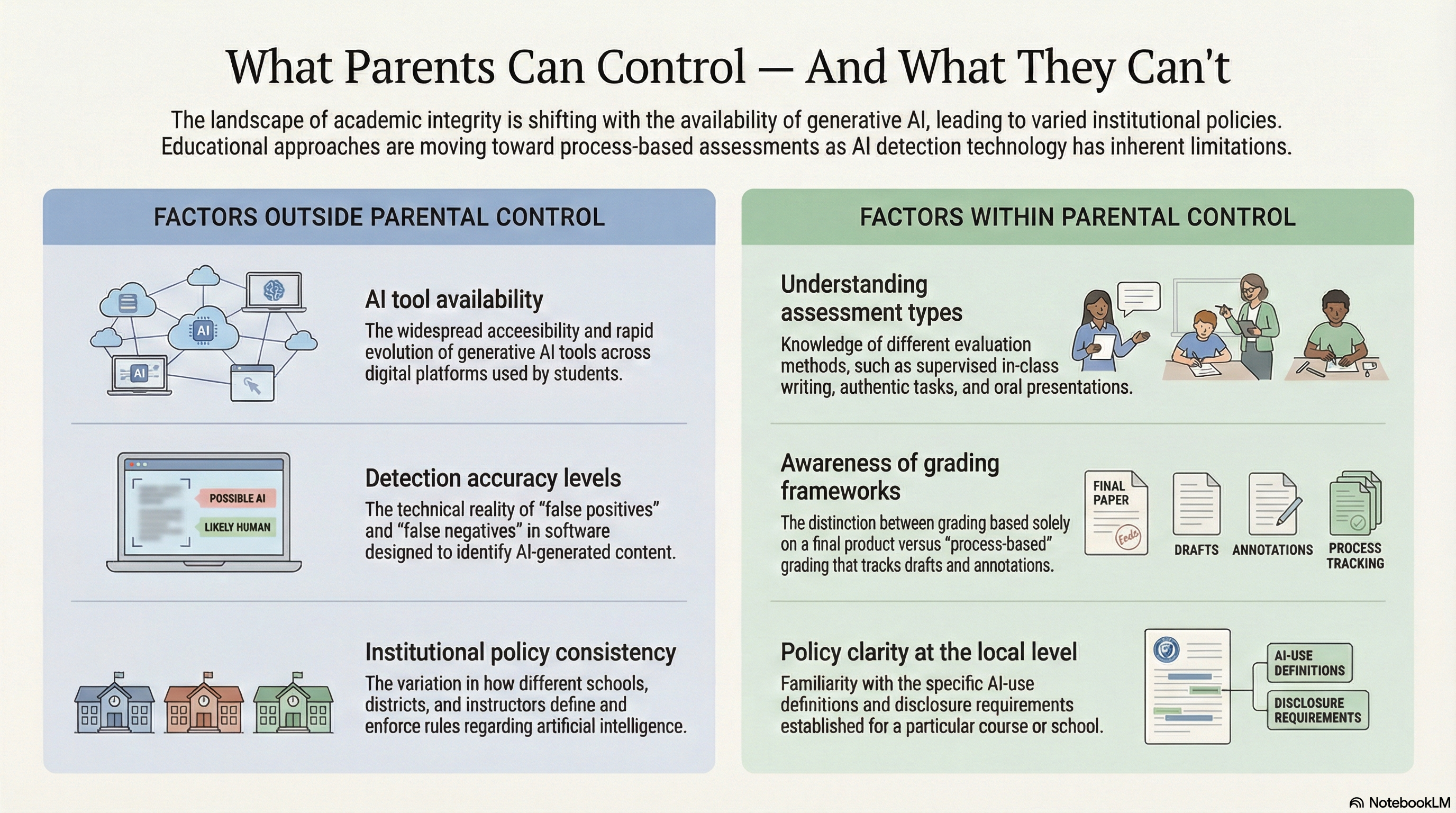 Parent control boundary in AI education
